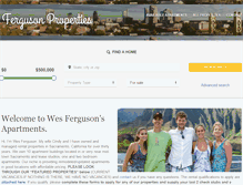 Tablet Screenshot of fergusonrentalproperties.com